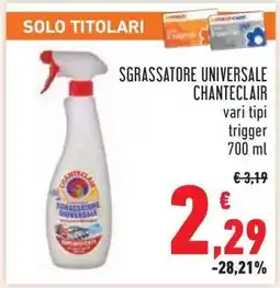Conad Sgrassatore Universale Chanteclair offerta
