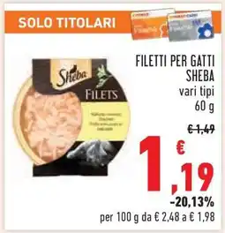 Conad Filetti per gatti Sheba offerta