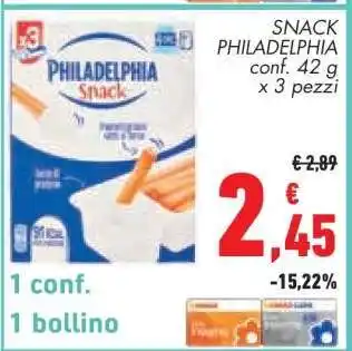Conad SNACK PHILADELPHIA offerta