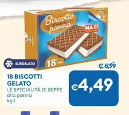 MD Discount 18 biscotti gelato LE SPECIALITÀ DI BEPPE offerta