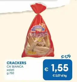 MD Discount Crackers CA' BIANCA salati offerta