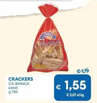 MD Discount Crackers CA' BIANCA salati offerta