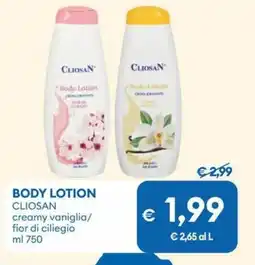 MD Discount Body lotion CLIOSAN offerta