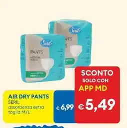 MD Discount Air dry pants SERIL offerta