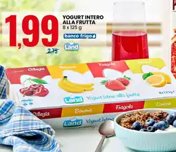 Eurospin Yogurt intero alla frutta Land offerta