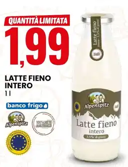 Eurospin Latte fieno intero Alpenspitz offerta