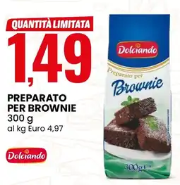 Eurospin Preparato per brownie Dolciando offerta