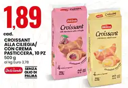 Eurospin Croissant alla ciliegia/ con crema pasticcera, 10 pz Dolciando offerta