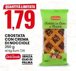 Eurospin Crostata con crema di nocciole Dolciando offerta