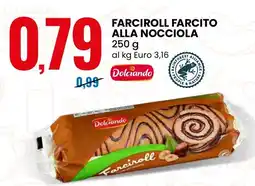 Eurospin Farciroll farcito alla nocciola Dolciando offerta