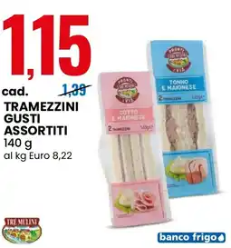 Eurospin Tramezzini gusti assortiti TRE MULINI offerta
