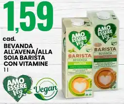 Eurospin Bevanda all'avena/alla soia barista con vitamine offerta