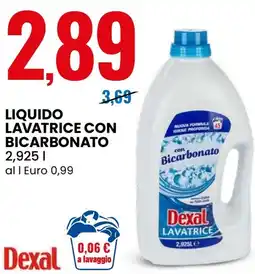 Eurospin Liquido lavatrice con bicarbonato Dexal offerta
