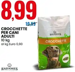 Eurospin Crocchette per cani adulti RADAMES offerta