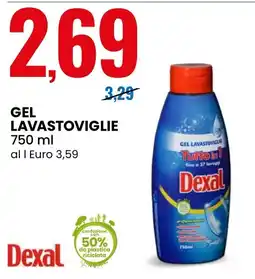 Eurospin Gel lavastoviglie Dexal offerta