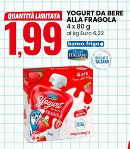Eurospin Yogurt da bere alla fragola Pascol ITALIANI offerta