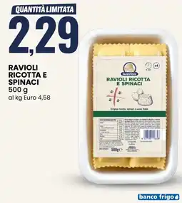 Eurospin Ravioli ricotta e spinaci offerta