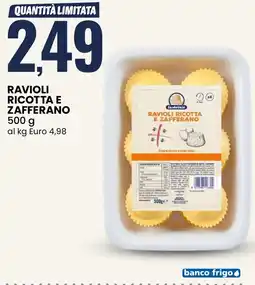 Eurospin Ravioli ricotta e zafferano offerta