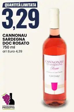 Eurospin Cannonau sardegna DOC rosato offerta