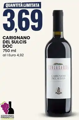 Eurospin Carignano del sulcis DOC offerta