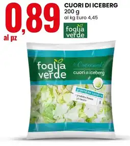 Eurospin Cuori di iceberg foglia verde offerta