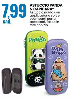 Eurospin Astuccio panda & capibara offerta
