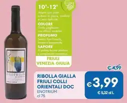 MD Discount Ribolla gialla friuli colli orientali doc ENOTRIUM offerta