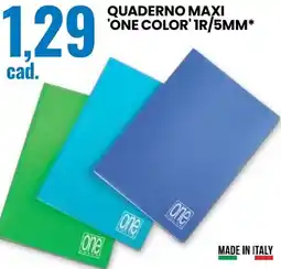 Eurospin Quaderno maxi 'one color' IR/5MM offerta