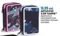 Eurospin Astuccio 3 ZIP 'KAPPA' offerta
