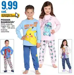 Eurospin Pigiama bambino/A offerta