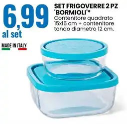 Eurospin Set frigoverre 2 pz 'BORMIOLI' offerta
