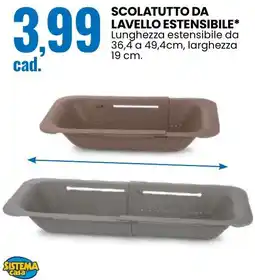 Eurospin Scolatutto da lavello estensibile MD casa offerta