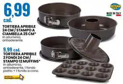 Eurospin Tortiera apribile 24 cm/stampo a ciambella 25 cm SISTEMA casa offerta