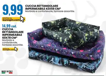 Eurospin Cuccia rettangolare impermeabile 43x56 cm offerta