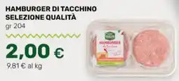 Tigre Hamburger di tacchino SELEZIONE QUALITÀ offerta