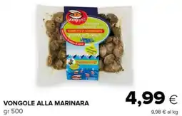 Tigre Vongole alla marinara offerta