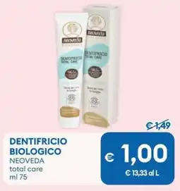 MD Discount Dentifricio biologico NEOVEDA total care offerta