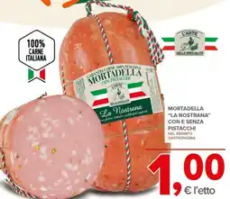 Todis Mortadella "la nostrana" con e senza pistacchi offerta
