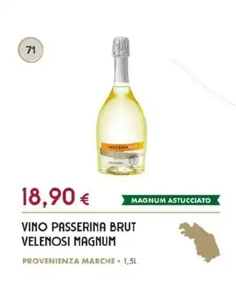 Oasi Vino passerina brut velenosi magnum offerta