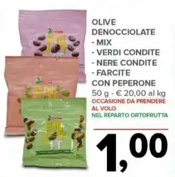 Todis Olive denocciolate - mix - verdi condite - nere condite -farcite con peperone offerta