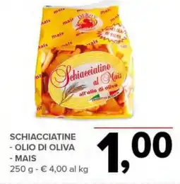 Todis Schiacciatine - olio di oliva - mais offerta