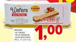 Todis Wafers - al cacao - alla vaniglia - alle nocciole 2 pezzi offerta