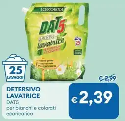 MD Discount Detersivo lavatrice dat5 per bianchi e colorati ecoricarica offerta