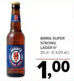 Todis Birra super strong lager 9° HARRY'S offerta