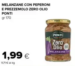 Tigre Melanzane con peperoni e prezzemolo zero olio PONTI offerta