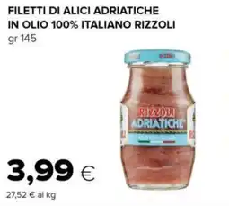 Tigre Filetti di alici adriatiche in olio 100% italiano RIZZOLI offerta