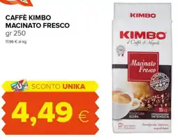 Tigre Caffè kimbo macinato fresco offerta