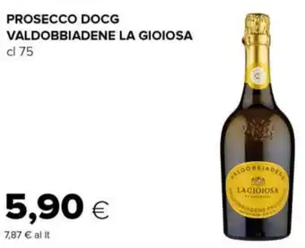 Tigre Prosecco DOCG valdobbiadene LA GIOIOSA offerta