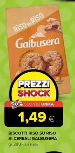Tigre Biscotti riso su riso ai cereali GALBUSERA offerta
