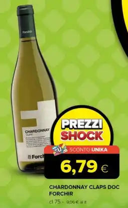 Tigre Chardonnay claps DOC FORCHIR offerta